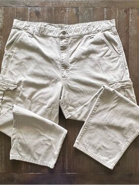 Wrangler Cargo Khaki Pants size 42 x 32 Workwear